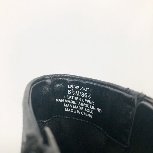 Lord & Taylor Walcott Leather Moto Biker Riding Punk Preppy Heeled Boot Booties - Picture 5 of 7